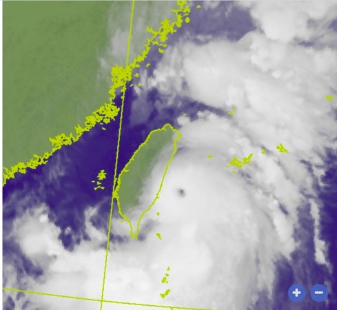 ▲▼燦樹颱風。（圖／翻攝中央氣象局）