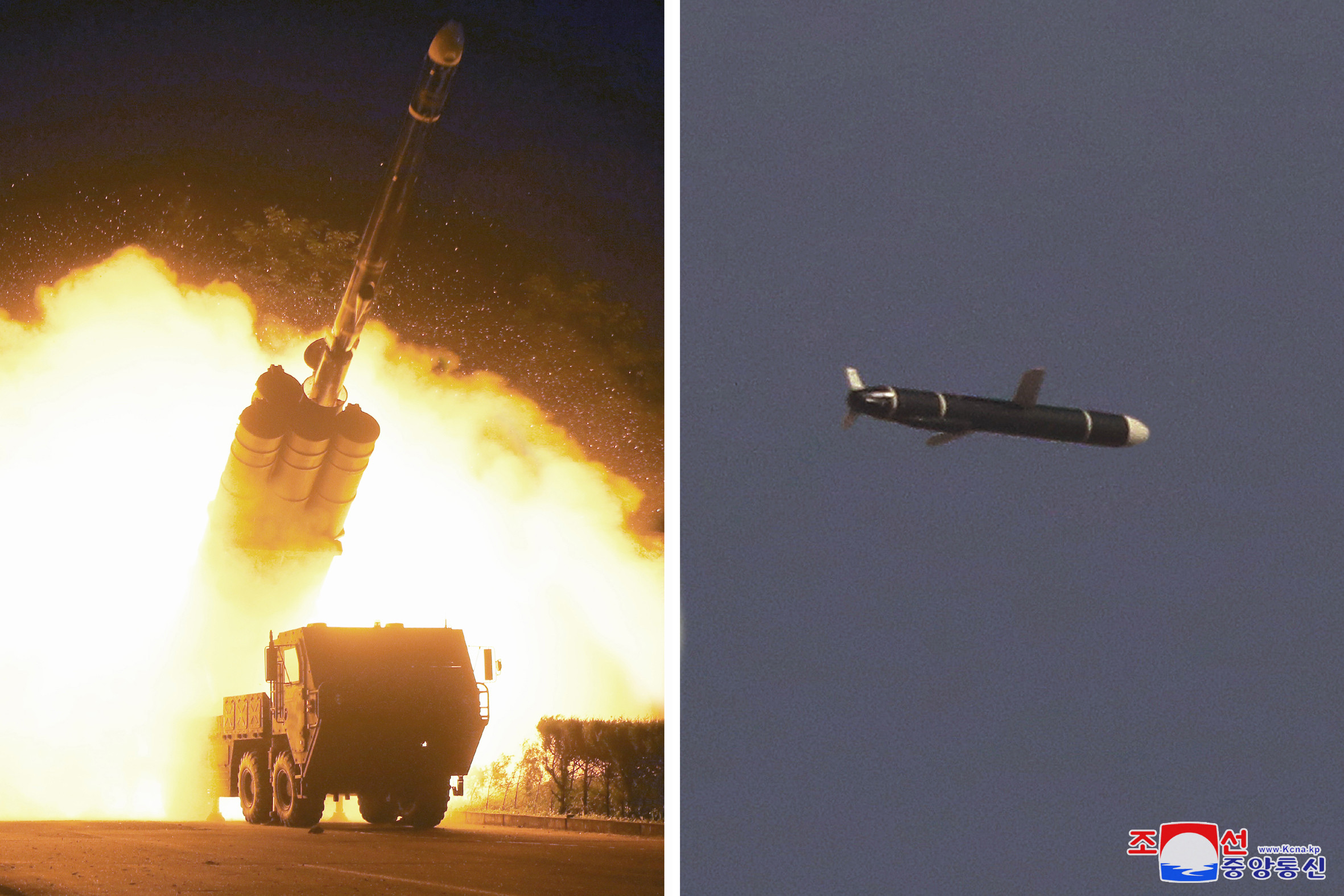 ▲▼北韓11、12日試射地對地遠程巡弋飛彈，成功擊中目標，（圖／達志影像）