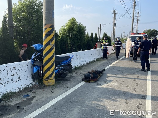 ▲▼嘉義布袋傳騎士自摔跌入大溝死亡。（圖／記者翁伊森翻攝）