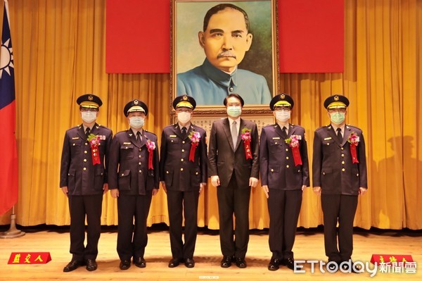 ▲基隆市警察局職位大風吹 主秘＋督察長、2分局長今新官上任。（圖／記者郭世賢翻攝）