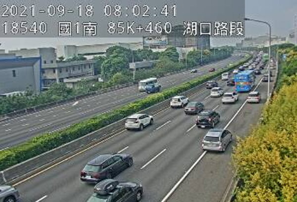 國道紫爆。（圖／翻攝高公局）