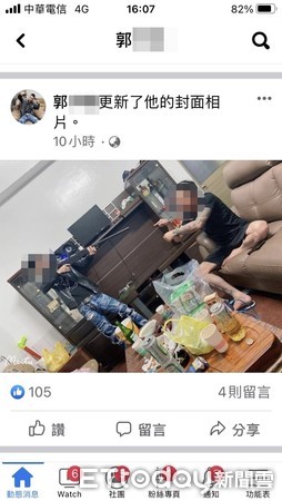 ▲台南市警新營分局攻槍緝毒，持搜索票緝緝郭嫌及28歲鄭姓通緝犯，起獲毒品咖啡包27包、改造長槍、手槍、子彈等贓證物。（圖／記者林悅翻攝，下同）