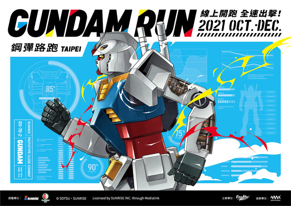 ▲▼《鋼彈路跑GUNDAM RUN TAIPEI》線上路跑10月1日登陸台灣。（圖／主辦提供）