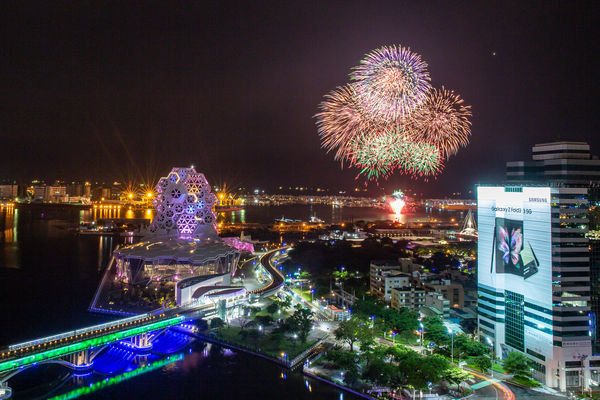 ▲▼2021國慶煙火在高雄，煙火試放。（圖／高雄市政府提供）