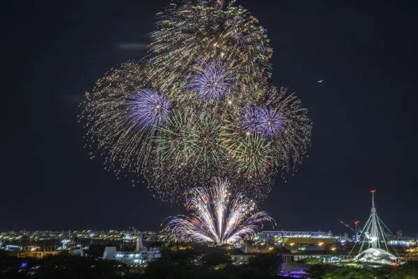 ▲▼2021國慶煙火在高雄，煙火試放。（圖／高雄市政府提供）