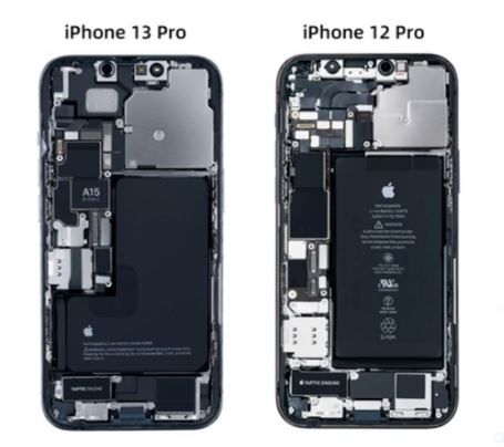▲iPhone 13 Pro拆解。（圖／取自微博）