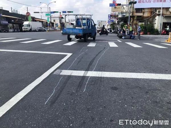 ▲▼台南永康車禍。（圖／記者林悅翻攝）