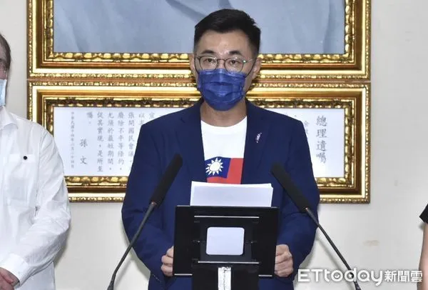 ▲▼國民黨主席選舉開票,江啟臣出面發表談話。（圖／記者李毓康攝）