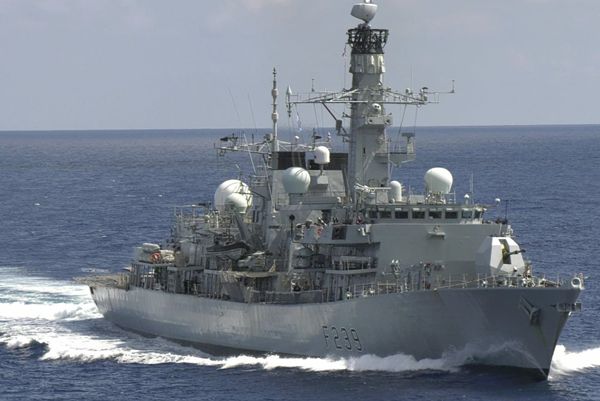 ▲▼英國皇家海軍里契蒙號（HMS Richmond）巡防艦通過台灣海峽。（圖／翻攝Twitter@HMS_Richmond）