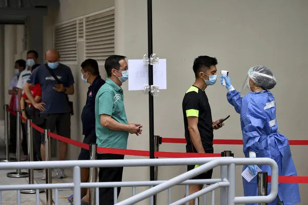 ▲▼新加坡,新冠疫情。（圖／達志影像／美聯社）