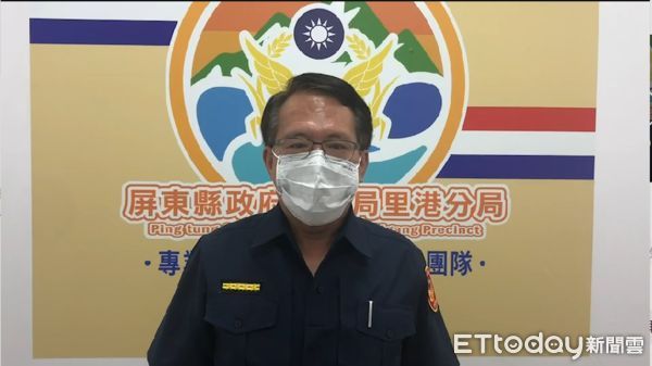 ▲里港警分局長鄭穎聰             。（圖／記者陳崑福翻攝，以下同）