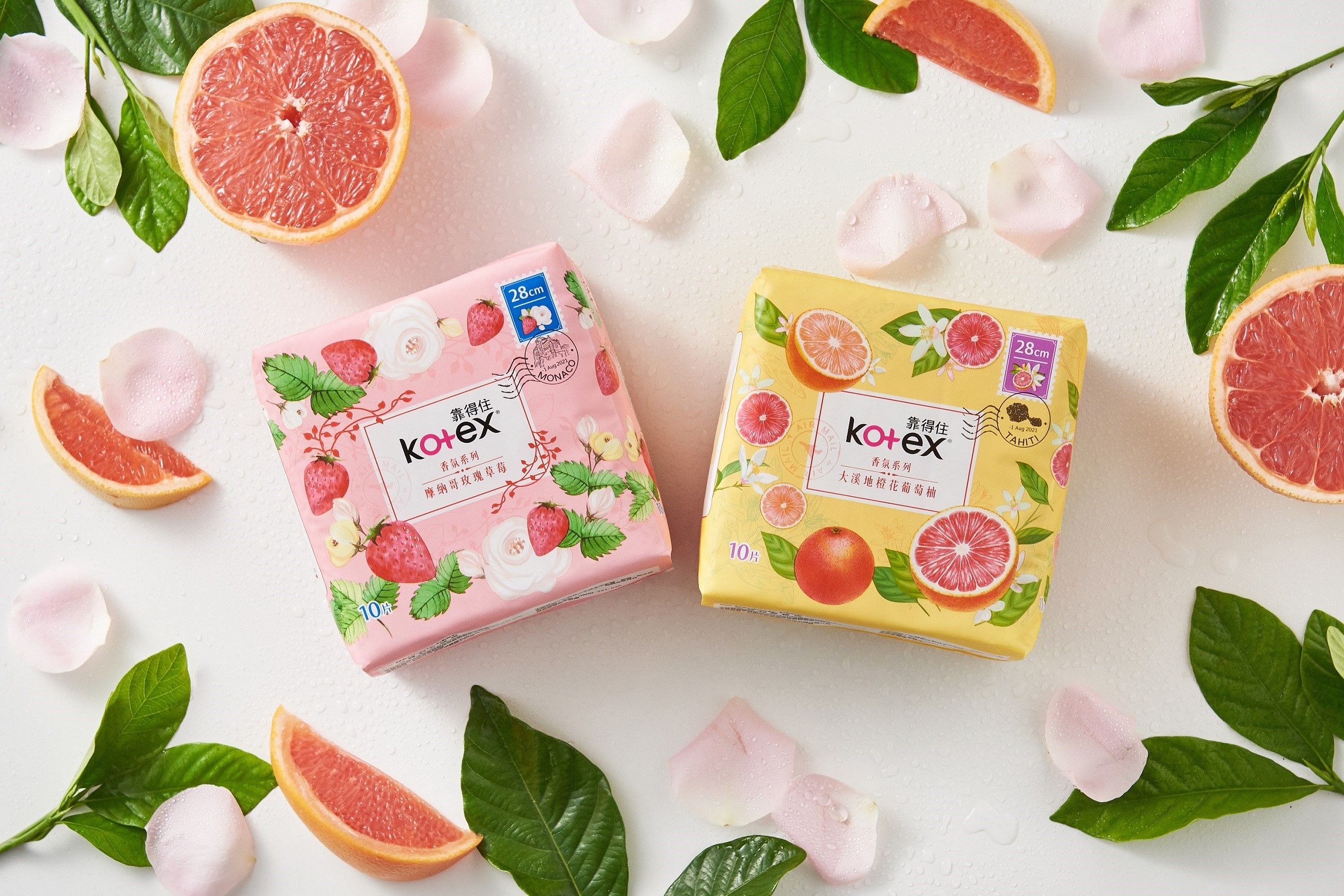 廣編 Kotex全新度假香氛系列讓人一秒愛上 摩納哥玫瑰草莓 大溪地橙花葡萄柚帶女孩體驗偽出國旅行 Ettoday消費新聞