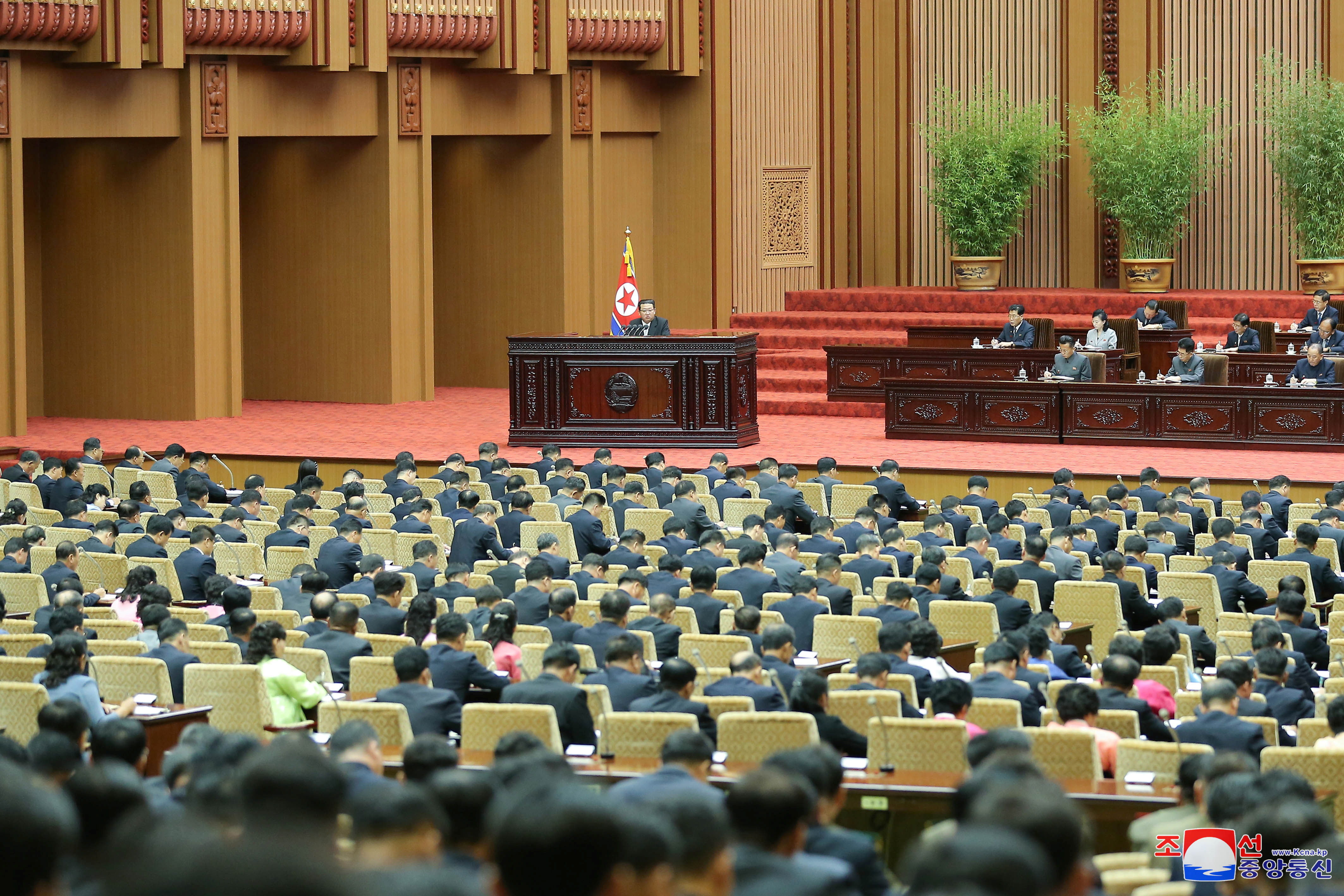▲▼北韓第14屆第5次最高人民會議。（圖／路透社）