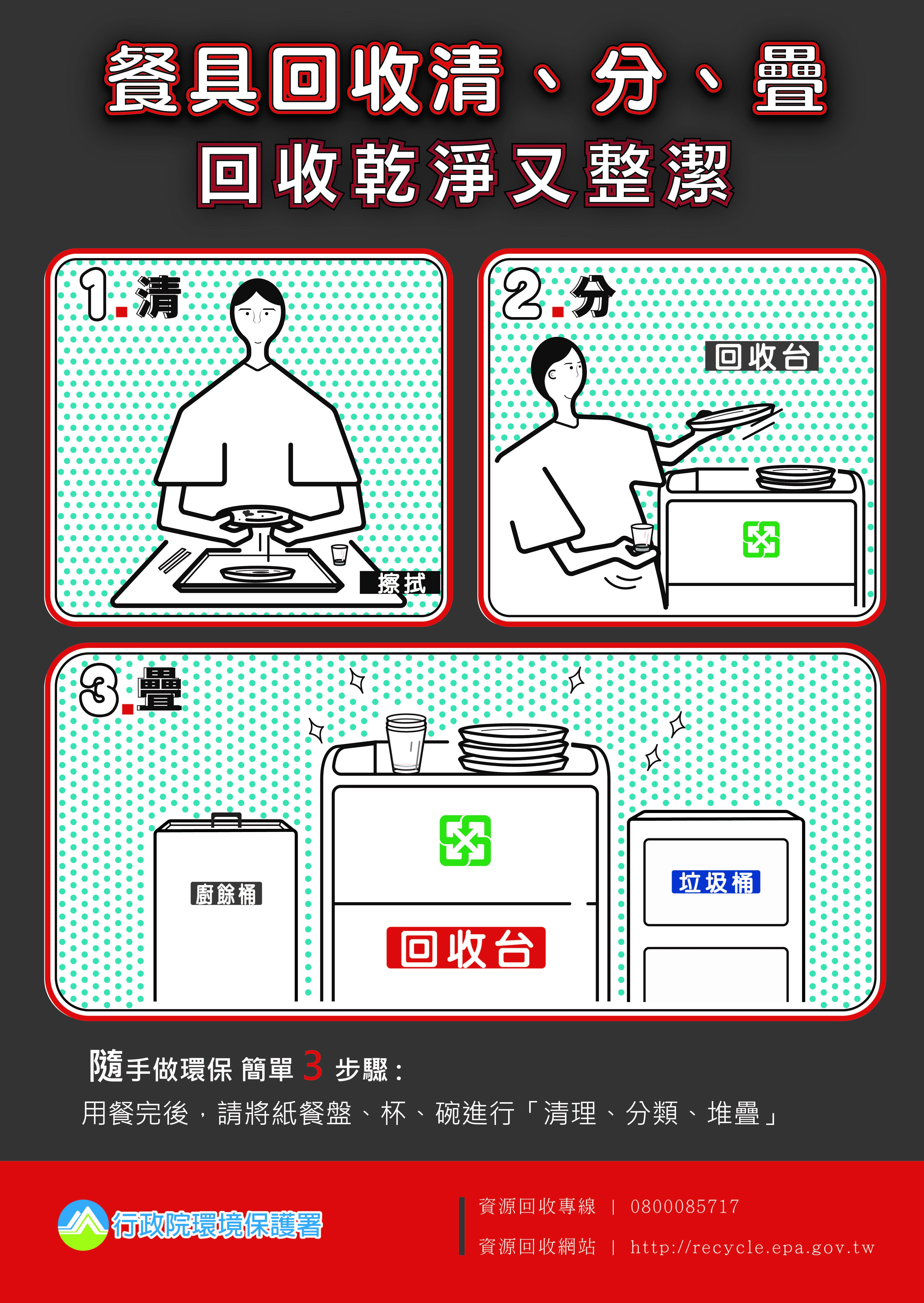 ▲▼ 嘉義縣10月1日起自助餐、便當店 依規定應設置紙餐具回收設施 。（圖／嘉義縣政府提供）