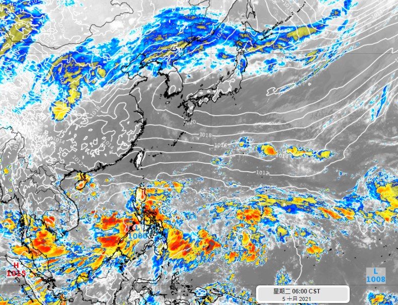 天氣圖。（圖／翻攝彭啟明臉書）