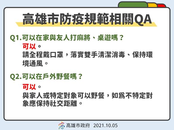 ▲陳其邁親自講說防疫規定QA。（圖／高雄市政府）