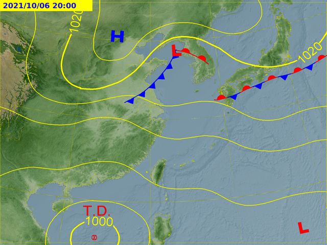 ▲▼雙十連假天氣出爐。（圖／氣象局）