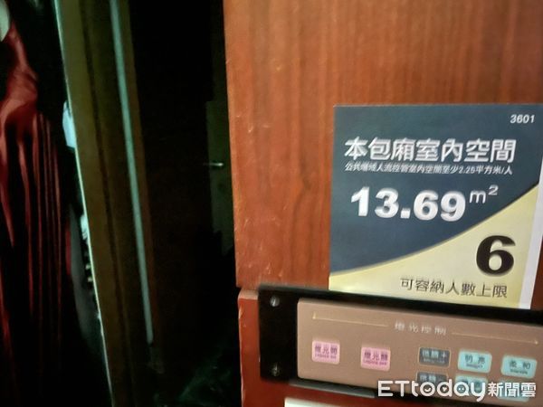 ▲▼金錢豹酒店轉型為平價自助式，業者強調防疫比政府更嚴格，包廂法定容留6人僅會坐4人。（圖／記者鄧木卿攝）