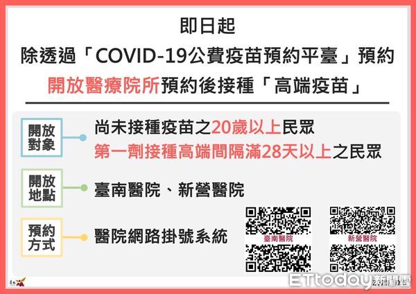 ▲台南市副市長戴謙代表市長黃偉哲，率各局處代表向市民報告疫苗接種情形及觀光景點防疫管制指引說明。（圖／記者林悅翻攝，下同）