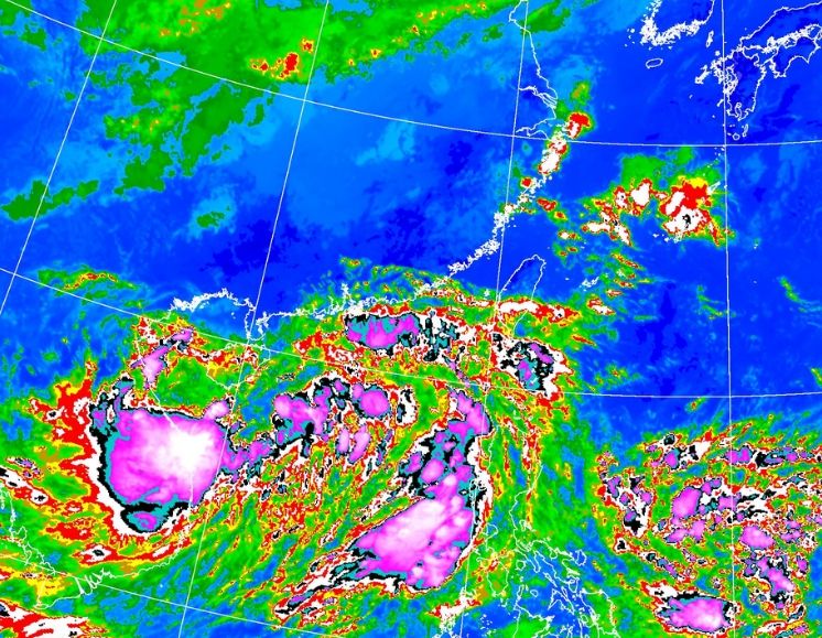 ▲▼南海的熱帶性低氣壓將生成為「獅子山」颱風。（圖／氣象局）