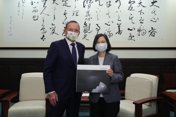 ▲▼總統蔡英文上午接見澳洲前總理艾伯特（The Hon. Tony Abbott）。（圖／總統府提供）