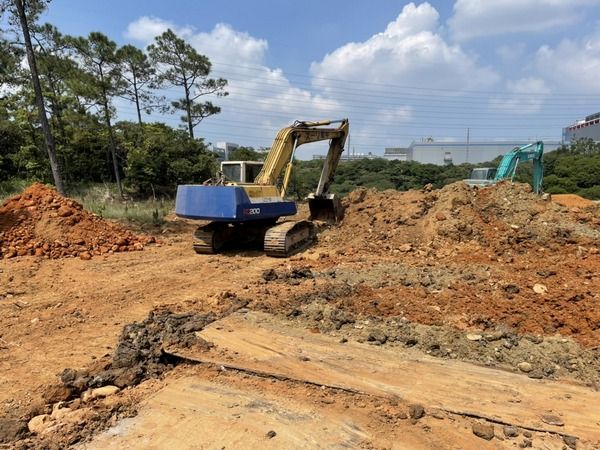 ▲桃園查緝違法開發山坡地，出動空拍機