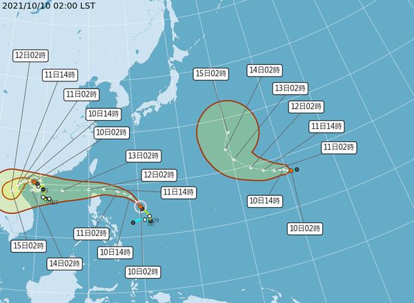 ▲「南修」颱風今天上午已由日本氣象廳發布生成。（圖／翻攝自中央氣象局）