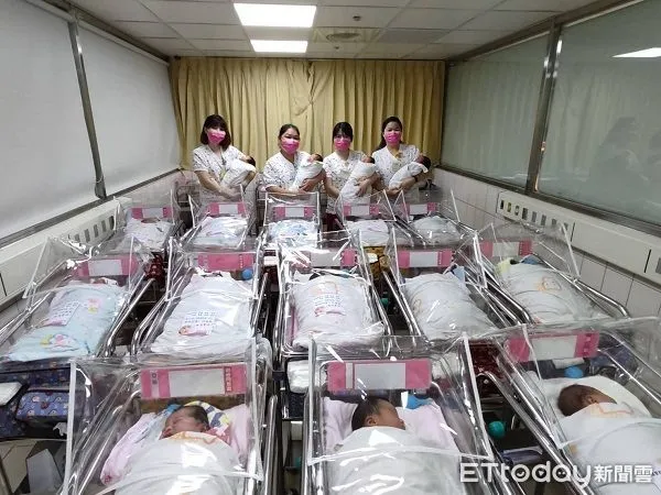 ▲宏其醫院在國慶日接生17位國慶寶寶。（圖／宏其婦幼醫院提供）