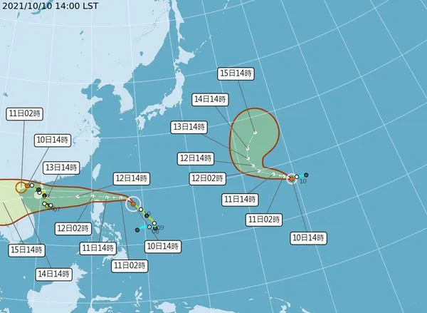 ▲圓規颱風。（圖/翻攝自中央氣象局）