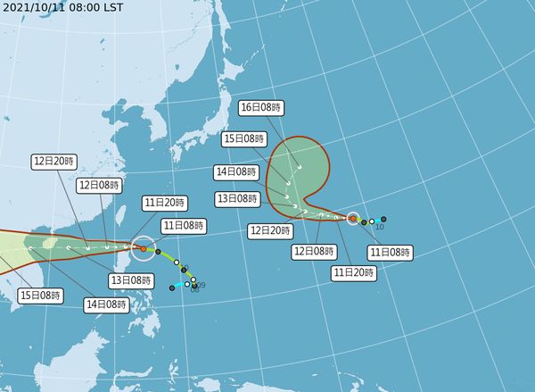 ▲圓規颱風。（圖／中央氣象局提供）