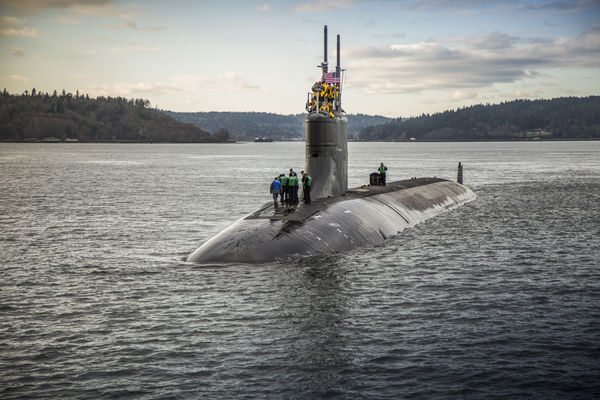 ▲▼美國海軍的海狼級核潛艦「康乃狄克號」（USS Connecticut，SSN-22）。（圖／達志影像／美聯社）