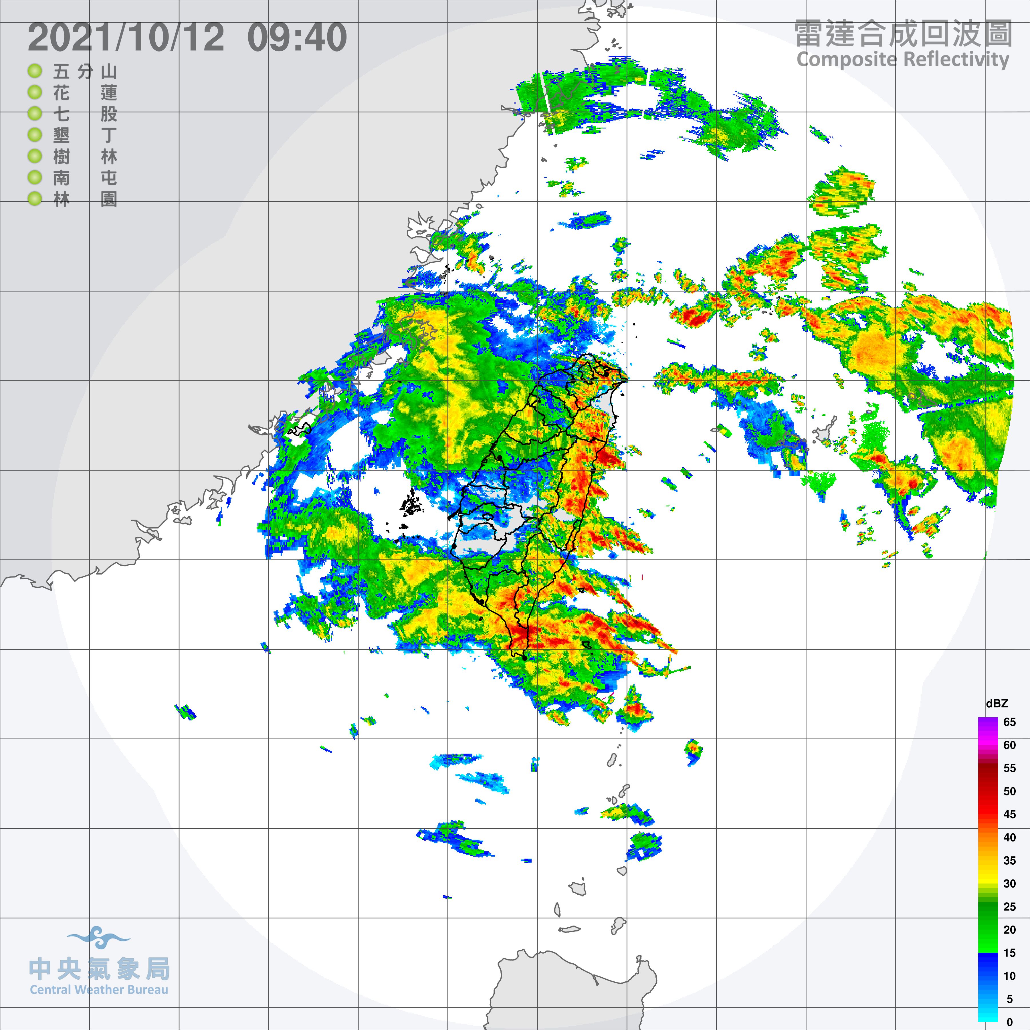 ▲▼受圓規颱風外圍環流影響，北部、東部有豪大雨。（圖／氣象局） 