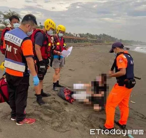 ▲海巡署南部分署第11岸巡隊，會同台南市警、消人員，及時制止救人，避免發生憾事。（圖／記者林悅翻攝，下同）