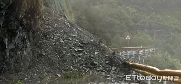 ▲圓規颱風強降雨造成中橫公路大禹嶺至太魯閣多處災情，道路阻斷封閉。（圖／公路總局提供，下同）