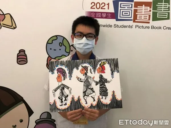 ▲▼吳爾祜獲全國學生圖畫書創作奬國中組組特優。（圖／記者許敏溶攝）