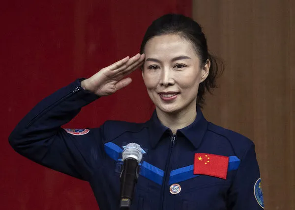 ▲▼神舟十三號升空,大陸女太空人王亞平。（圖／CFP）