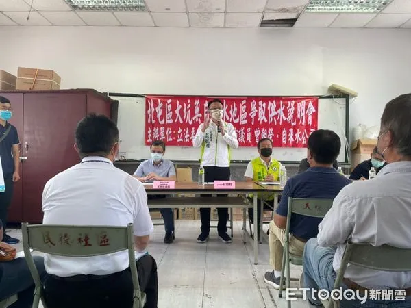 ▲立委莊競程與市議員曾朝榮積極爭取，自來水公司將新建5000噸配水池及新設管線工程，以解決大坑民德里民眾長期以來的用水困擾。。（圖／立委莊競程服務處提供）