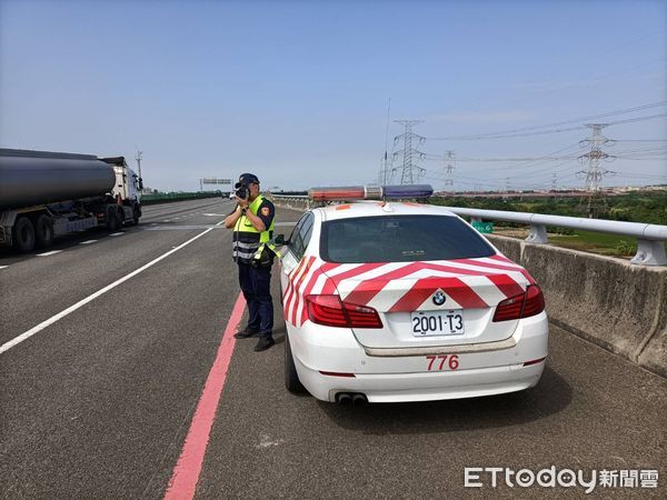 ▲國道警察第七大隊指出，國道六號東向25.9K路段10月份測速取締件數高達254件。（圖／記者高堂堯翻攝）