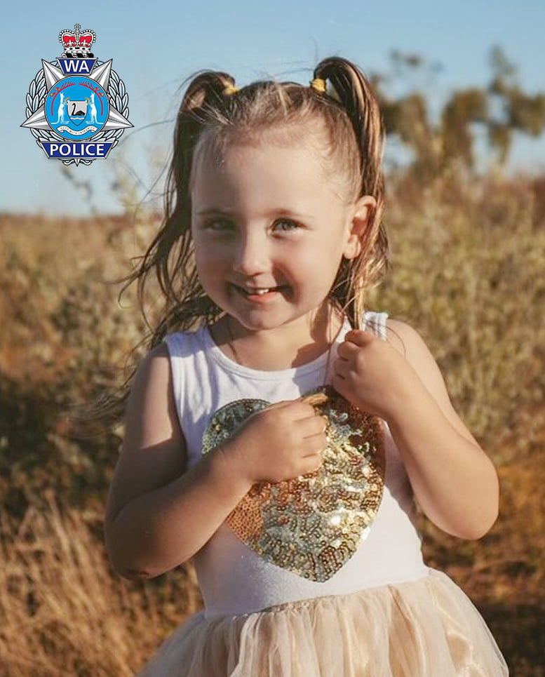 ▲▼西澳警方公布失蹤女童的照片。（圖／取自Western Australia Police Force）