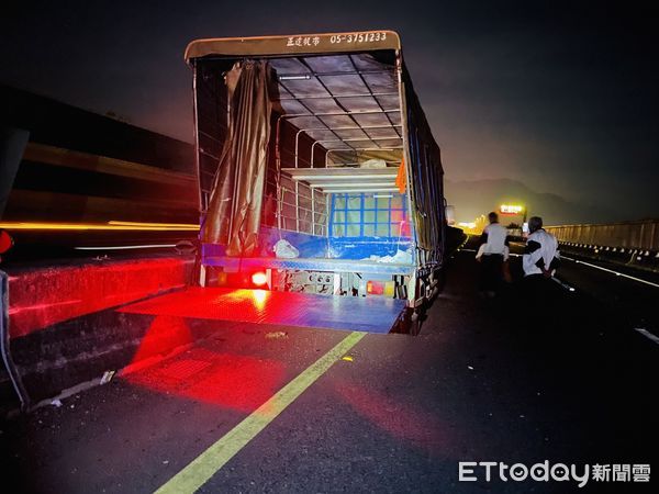 ▲▼國道三號車禍。（圖／記者陳崑福翻攝）
