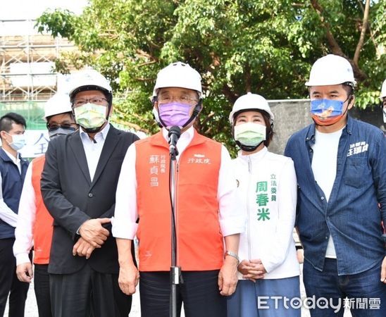 ▲行政院長蘇貞昌23日上午視察「衛福部恆春旅遊醫院             。（圖／行政院提供，以下同）