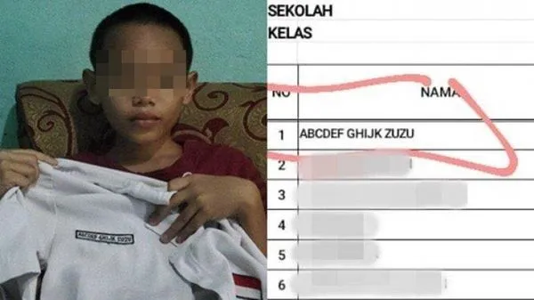 ▲▼印尼有一名男童被父母取名為「ABCDEF GHIJK Zuzu」。（圖／翻攝自推特）