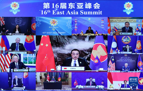 ▲▼李克強出席第16屆東亞峰會。（圖／翻攝自新華社）
