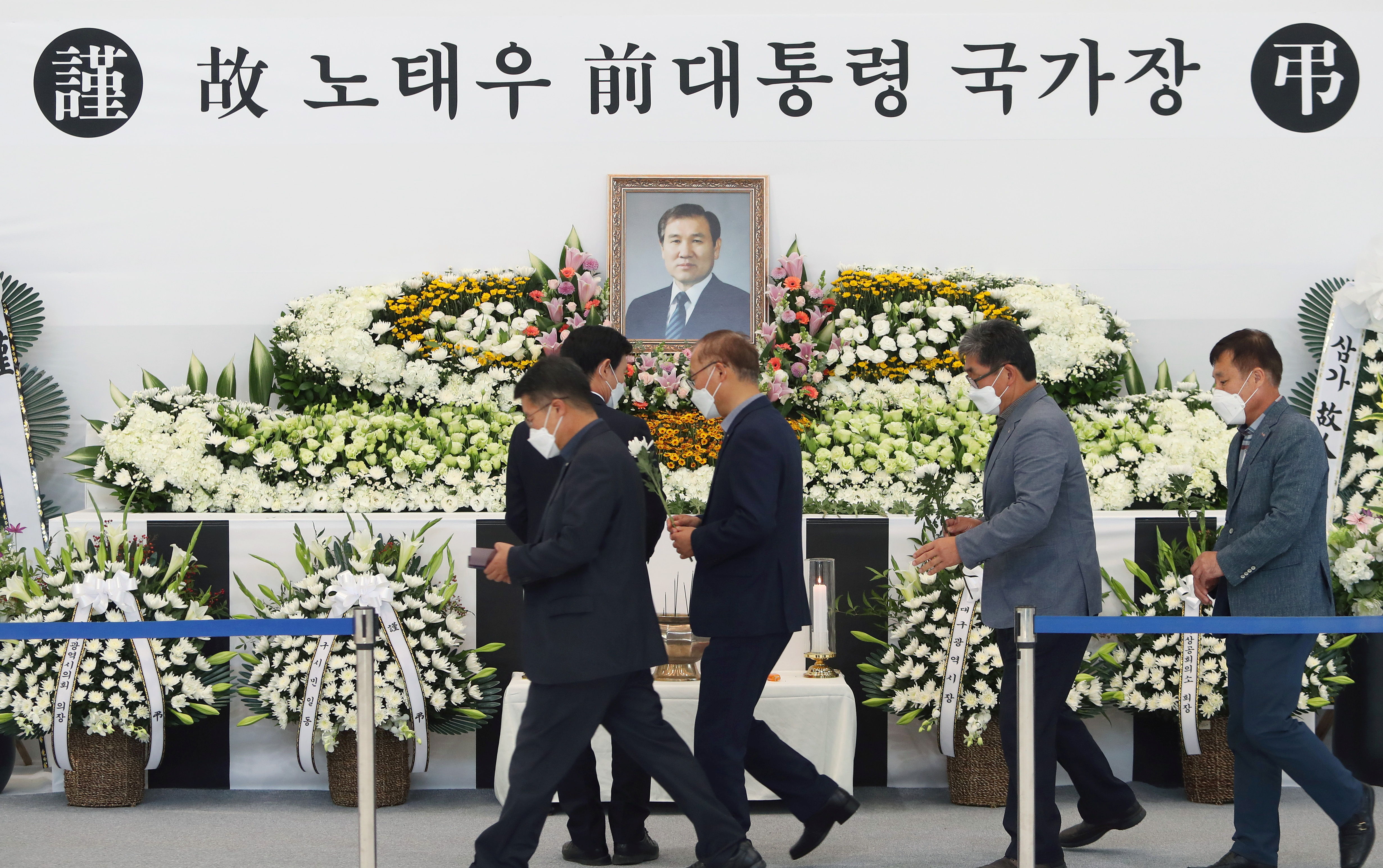 ▲▼前總統盧泰愚病逝，南韓政府准許予以國葬。（圖／路透社）