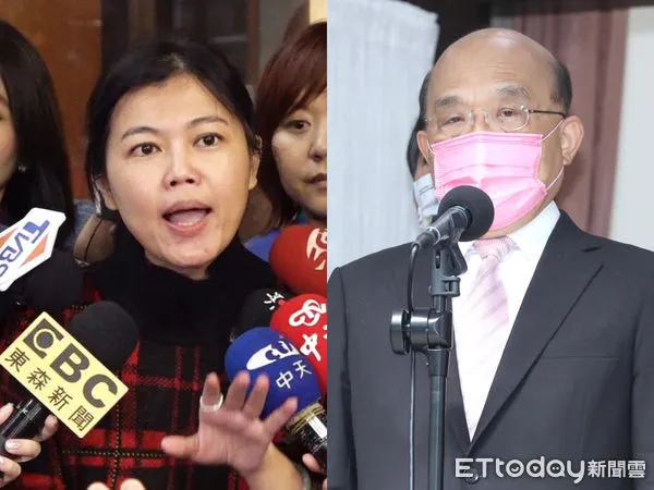 ▲▼游淑慧、蘇貞昌。（合成圖圖／ETtoday資料照）