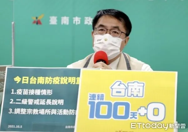 ▲台南市長黃偉哲，最近在各項指性民調中，施政滿意度居高不下，民意肯定不啻是為他連任之路打了強心針。（圖／記者林悅翻攝，下同）