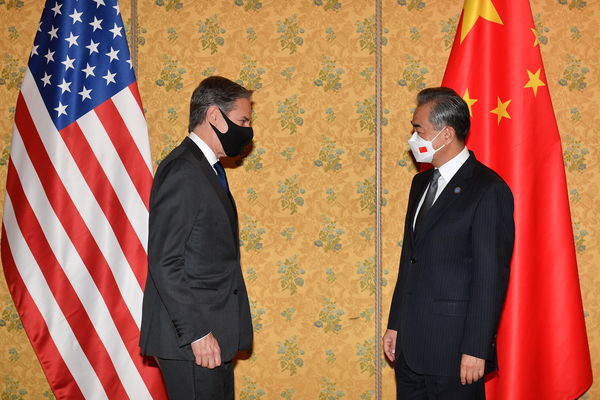 ▲▼美國國務卿布林肯與中國外交部長王毅會面。（圖／路透）