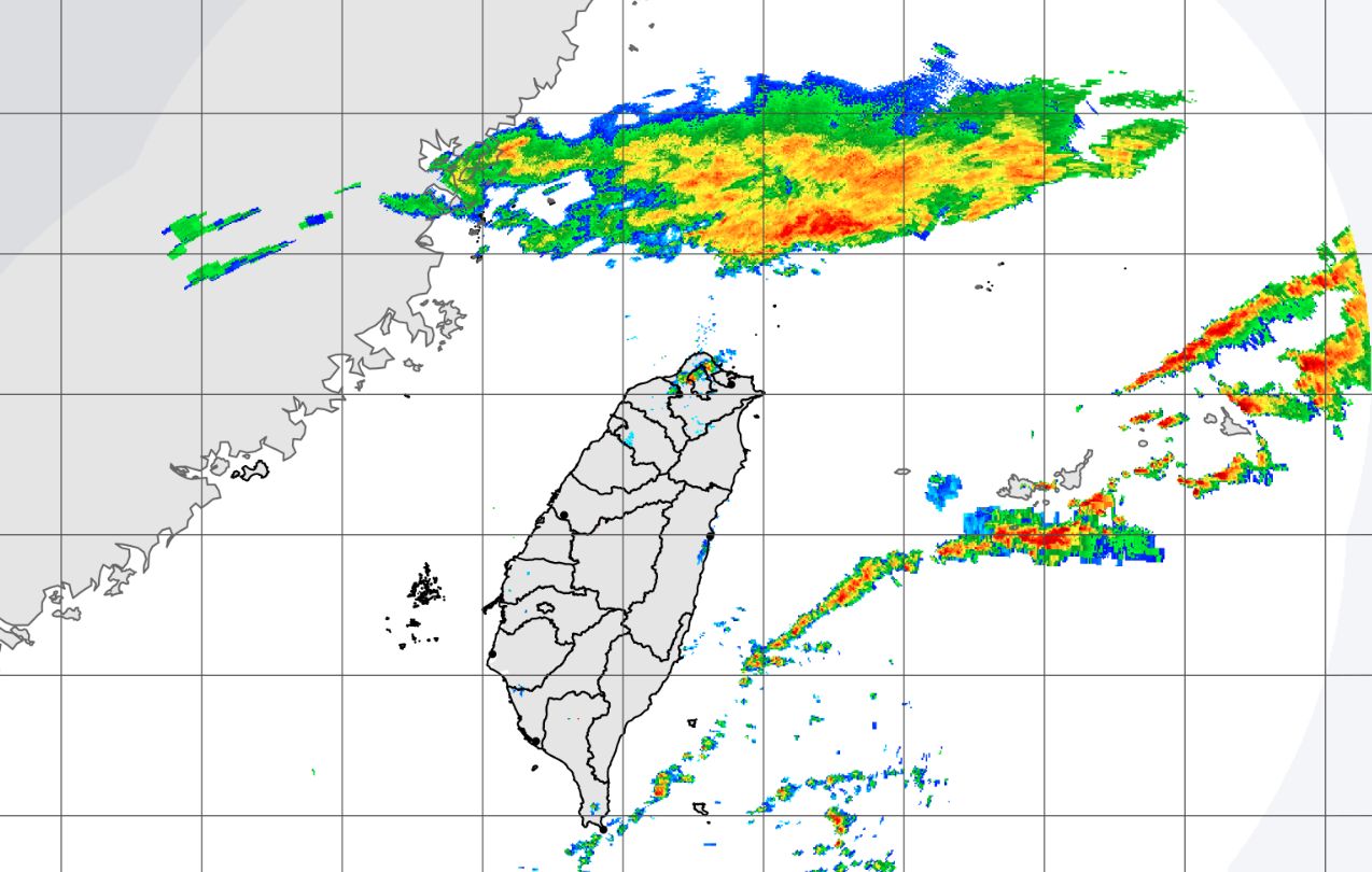 ▲▼鋒面影響北東有雨。（圖／氣象局）