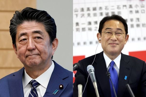 ▲▼安倍晉三,岸田文雄。（圖／路透）