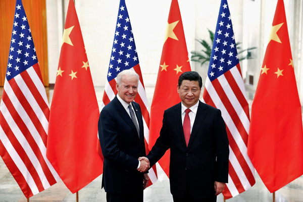 ▲▼拜登2013年12月擔任副總統期間訪問北京，與中國國家主席習近平在人民大會堂會晤。（圖／路透）